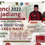 flyer lomba vokal grup lagu-lagu Natal bertema "Donci Kajadiang" tahun 2022. (ANTARA/HO)-1670556127