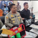 Konferensi pers pengungkapan kasus TPPO di Mako Polres Bogor, Cibinong, Kabupaten Bogor, Jawa Barat, Rabu (7/12/2022). (ANTARA/M Fikri Setiawan)-1670401544