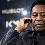 Pesepak bola legendaris Pele saat menghadiri konferensi pers di Hotel Lutetia, Paris pada 2 April 2019. (Frack Fife, AFP)-1670898548
