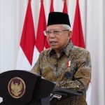 Wakil Presiden Ma’ruf Amin memberikan sambutan secara daring pada acara Gatra Awards 2022, Senin (12/12/2022). ANTARA/HO-BPMI Setwapres-1670900255