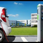 Ilustrasi - Mobil listrik tengah mengisi daya di tempat pengisian umum. ANTARA/Shutterstock/pri.-1678420499