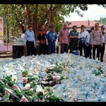 Polres Baubau musnahkan ribuan botol minuman keras dan narkotika-1679017706