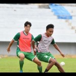 Pemain PSMS sedang berlatih di Stadion Mini Dispora Sumut (ANTARA/Juraidi)-1699510975