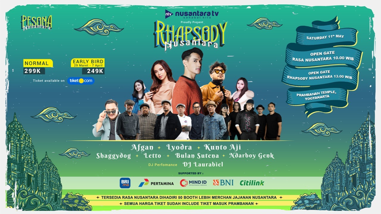 Konser Rhapsody Nusantara dalam Grand Launching NusantaraTV siap digelar/ist