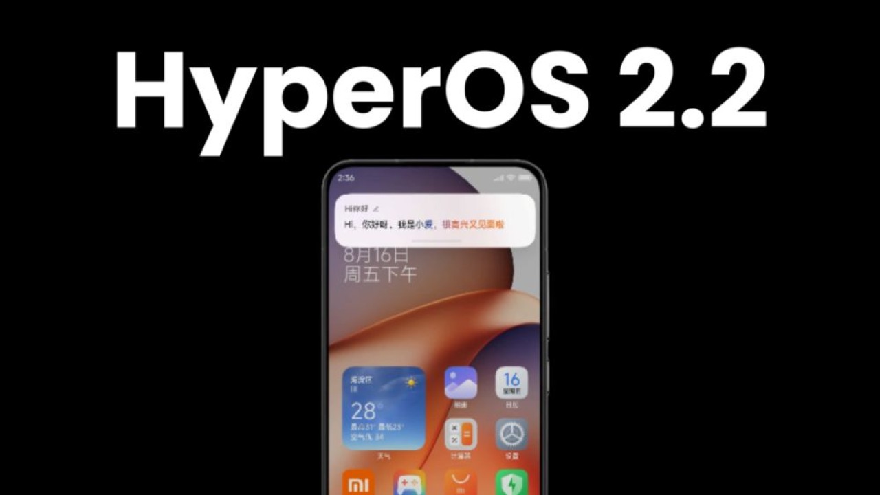 Xiaomi mulai beri sinyal peluncuran HyperOS 2.2. (Foto: Istimewa via Gizmochina)
