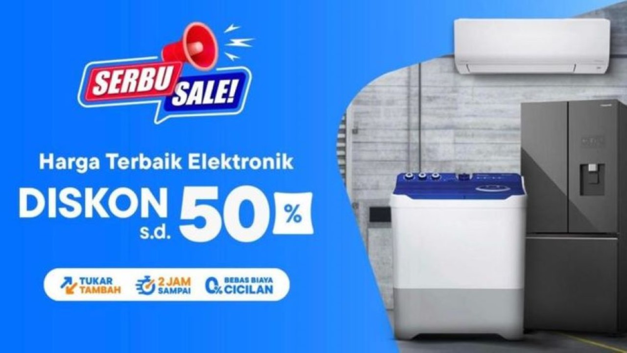 Promo serbu sale harga terbaik elektronik di Blibli/Foto: Istimewa