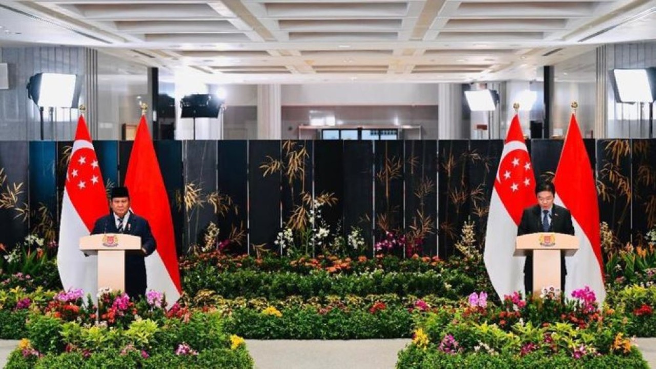 Presiden Prabowo Subianto dan PM Lawrence Wong Hasilkan 19 Kesepakatan Strategis Indonesia–Singapura (Sekretariat Presiden)