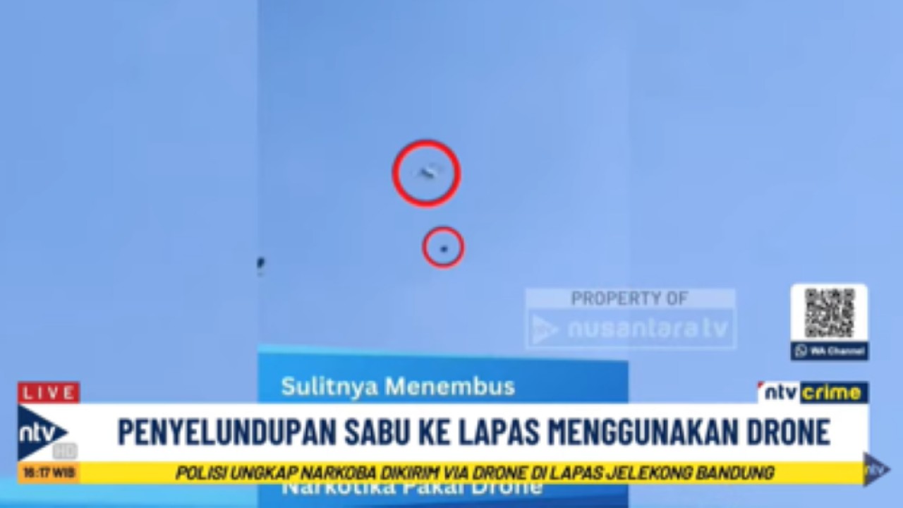 Penyelundupan narkoba pakai drone di Lapas Narkotika Kelas IIA Bandung berhasilkan digagalkan petugas