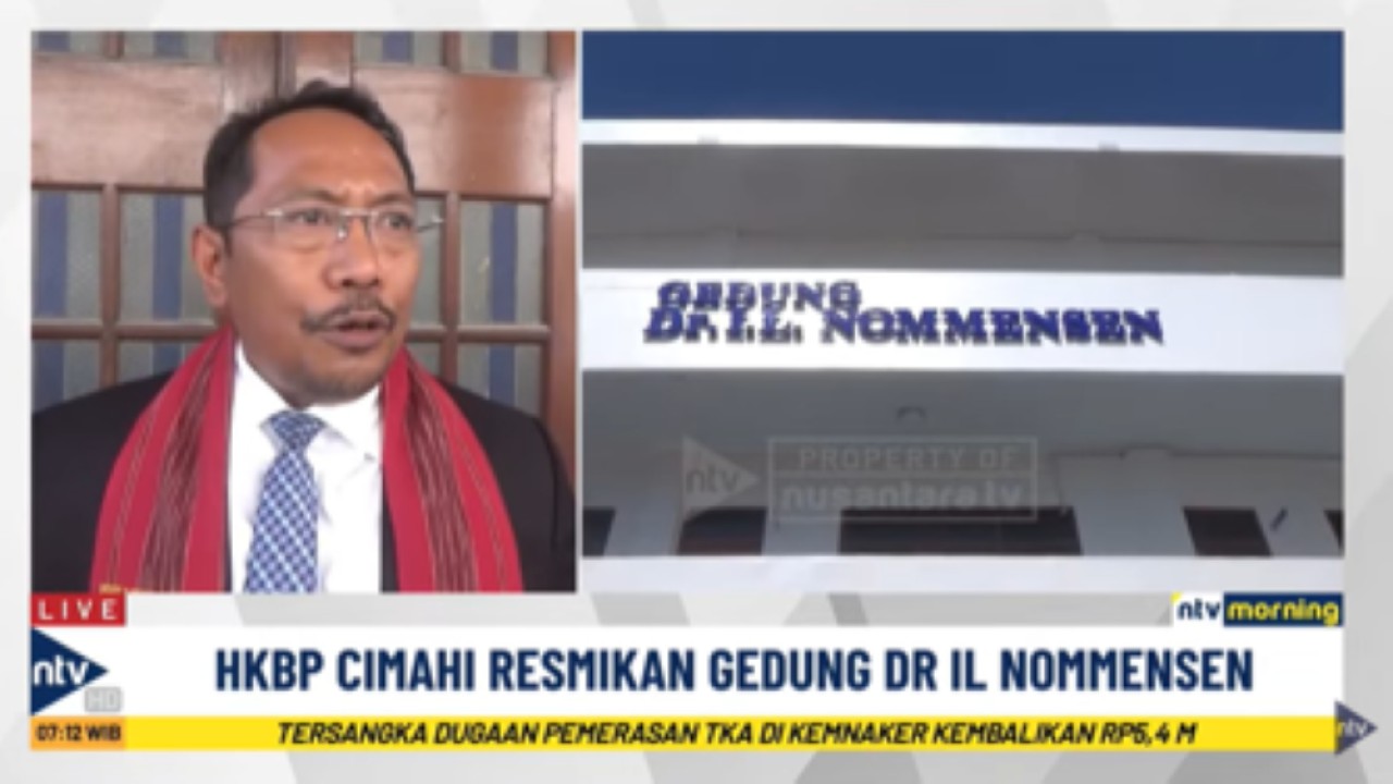 Sekjen HKBP Pdt. Rikson Hutahaean meresmikan Gedung Dr I.L Nommensen di HKBP Resort Cimahi, Jawa Barat