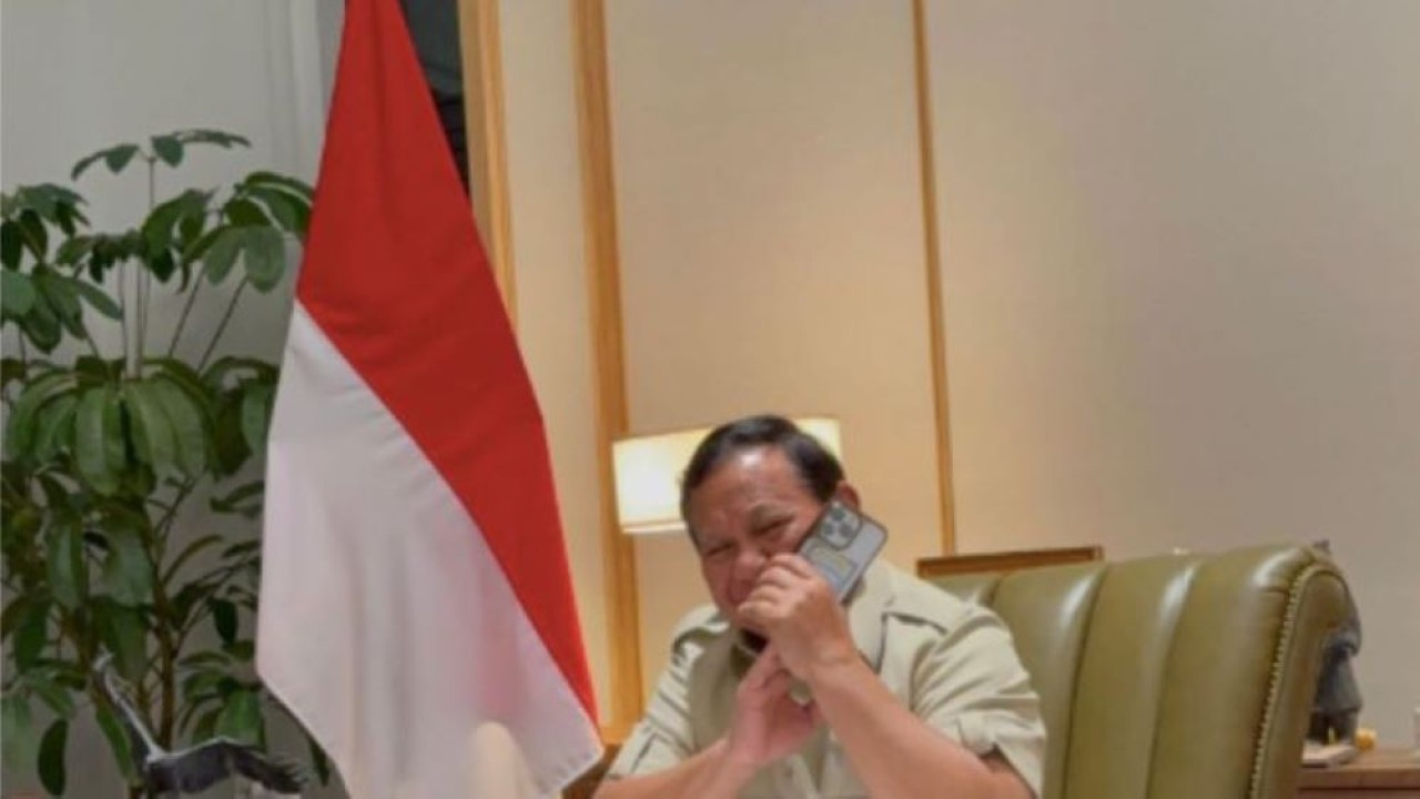 Presiden Prabowo Subianto mendapat panggilan telepon dari Presiden Amerika Serikat (AS), Donald Trump. (Instagram @prabowo)