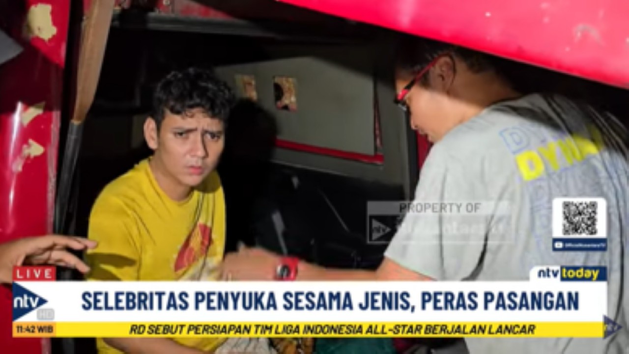 MR seorang pesinetron ditangkap polisi atas tuduhan melakukan pemerasan terhadap kekasih sesama jenis