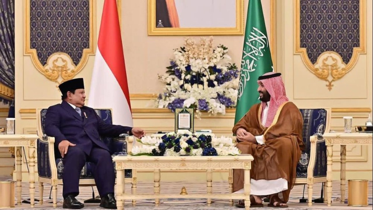 Presiden Prabowo Subianto bertemu dengan Pangeran Mohammed bin Salman (Foto: Istimewa)