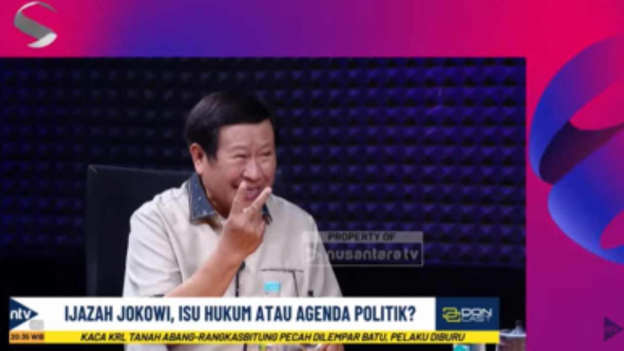 Mantan Kabareskrim Komjen Pol Susno Duadji dalam program DonCast di Nusantara TV