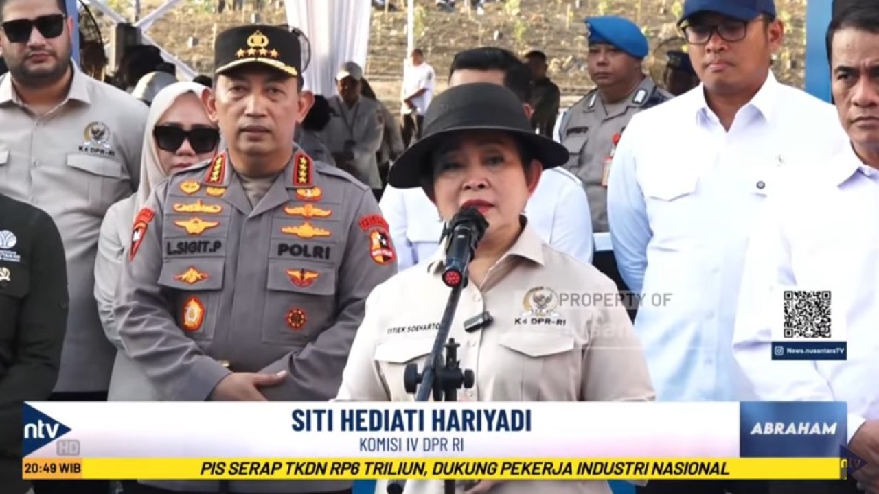 Ketua Komisi IV DPR RI, Siti Hediati Hariyadi atau Titiek Soeharto.