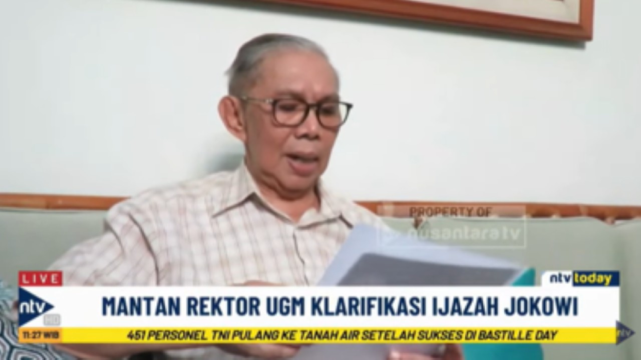 Mantan Rektor UGM Prof Sofian Effendi