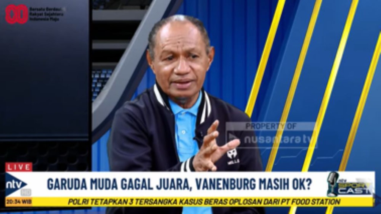 Mantan pemain timnas Rully Nere dalam program Sportcast Nusantara TV