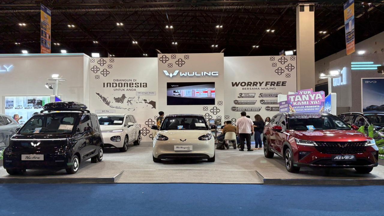 Wuling menampilkan New Air ev, New BinguoEV, New Cloud EV, dan Alvez di Livin' Fest 2025. (Foto: Istimewa)