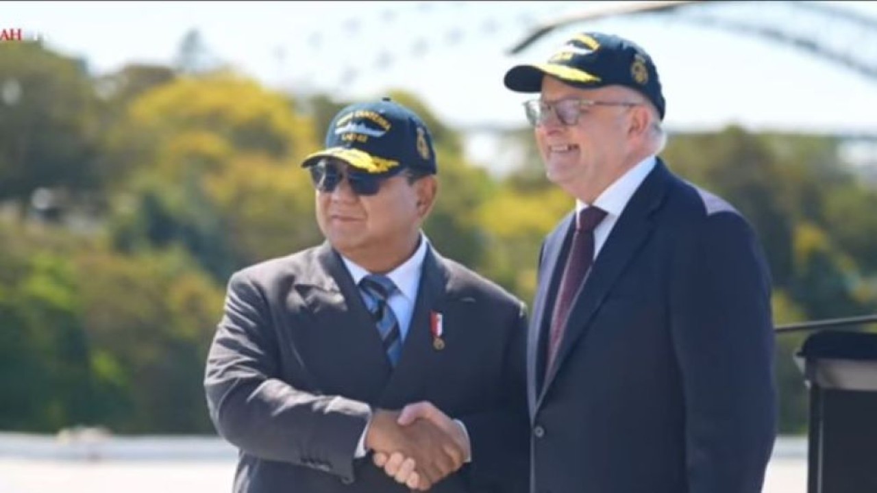 Pernyataan Pers Prabowo Subianto dan PM Australia Albanese (Istimewa)