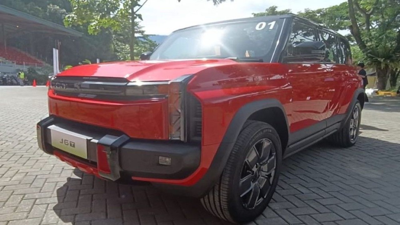 SUV listrik off-road Chery J6T resmi diluncurkan. (Foto: Adiantoro/NTV)