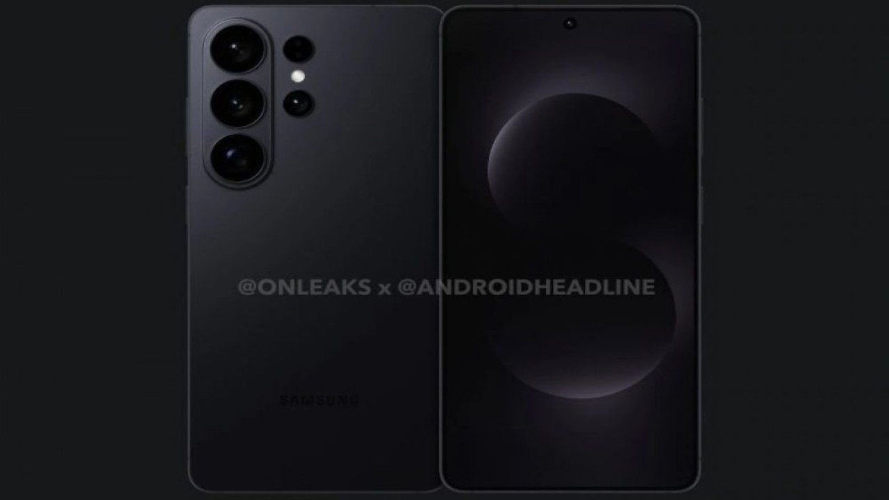 Bocoran render Samsung Galaxy S26 Ultra. (Foto: OnLeaks/AndroidHeadlines via GSM Arena)