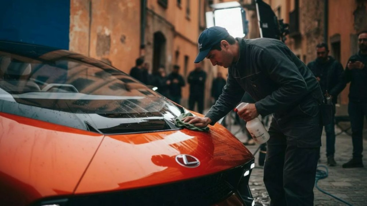 Seorang desainer Ford menciptakan konsep Lexus EV menggunakan perangkat AI. (Foto: Istimewa via Carscoops)