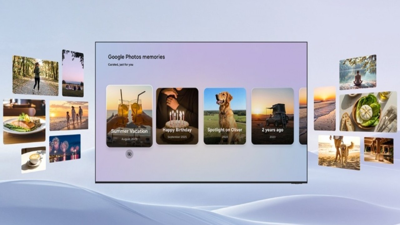 Samsung menjadi yang pertama menghadirkan Google Photos ke Smart TV. (Foto: Istimewa via GSM Arena)