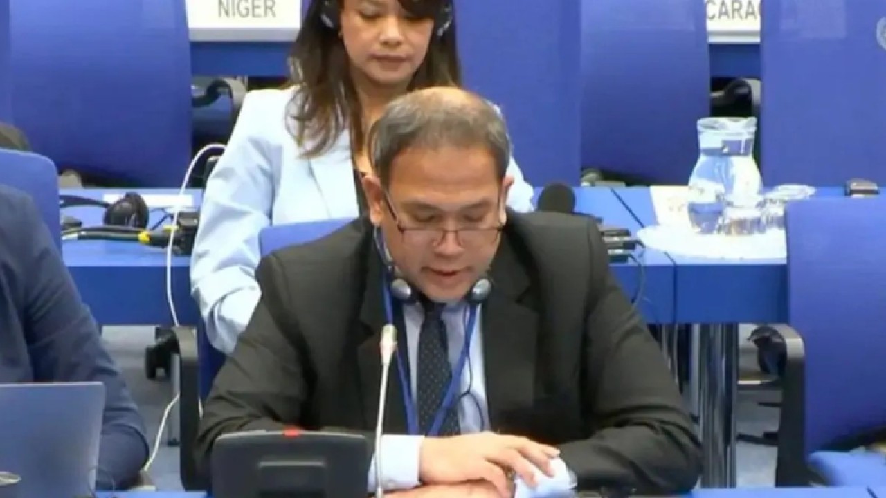 Kepala Organisasi Riset Penerbangan dan Antariksa, Badan Riset dan Inovasi Nasional (BRIN) Robertus Heru Triharjanto dalam kegiatan UN Committee on the Peaceful Uses of Outer Space (UN-COPUOS) 2026 di Wina, Austria. ANTARA/HO-BRIN (Antara)