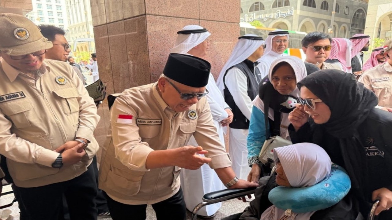 Kloter perdana jemaah haji Indonesia tahun 2026 telah resmi tiba di Madinah pada hari Rabu, 22 April 2026. (Foto: Dok/Istimewa/Bakom RI)