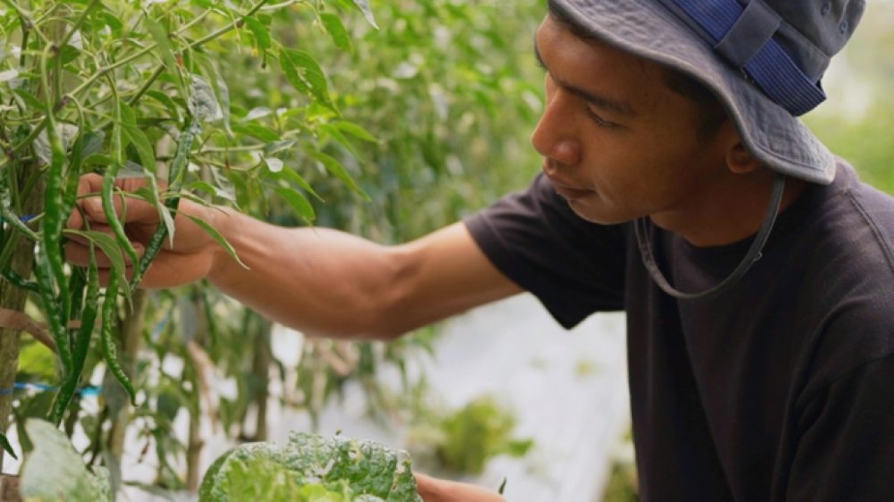 Karisudin, petani asal Dusun Pasah, Desa Senden, Kecamatan Selo, Kabupaten Boyolali. (Foto: Dok/Istimewa/Bakom RI)