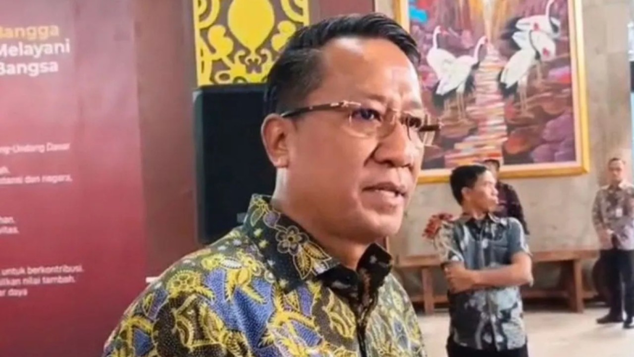 Menteri Hukum Supratman Andi Agtas saat ditemui di Jakarta, Jumat (17/4/2026). (ANTARA/Agatha Olivia Victoria) (Antara)