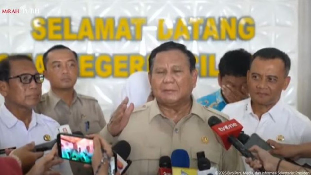 Prabowo Subianto di Usai Tinjau SMAN 1 Cilacap (Istimewa)