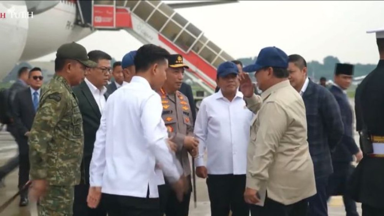 Presiden Prabowo kembali ke Tanah Air usai lawatan padat ke Rusia dan Prancis. (Foto: Istimewa)