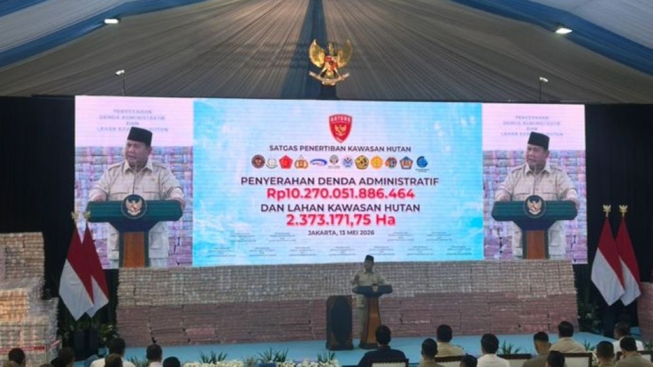 Presiden Prabowo Subianto meminta Satgas PKH tetap tegas menghadapi "bandit perampok" kawasan hutan. (NTVnews)
