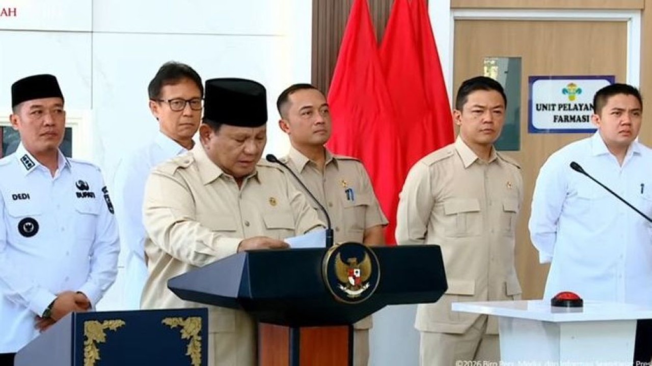Presiden Prabowo Subianto meresmikan RSUD KH. Muhammad Thohir di Krui, Kabupaten Pesisir Barat, Lampung, Rabu, 10 Juni 2026. (Foto: Istimewa)