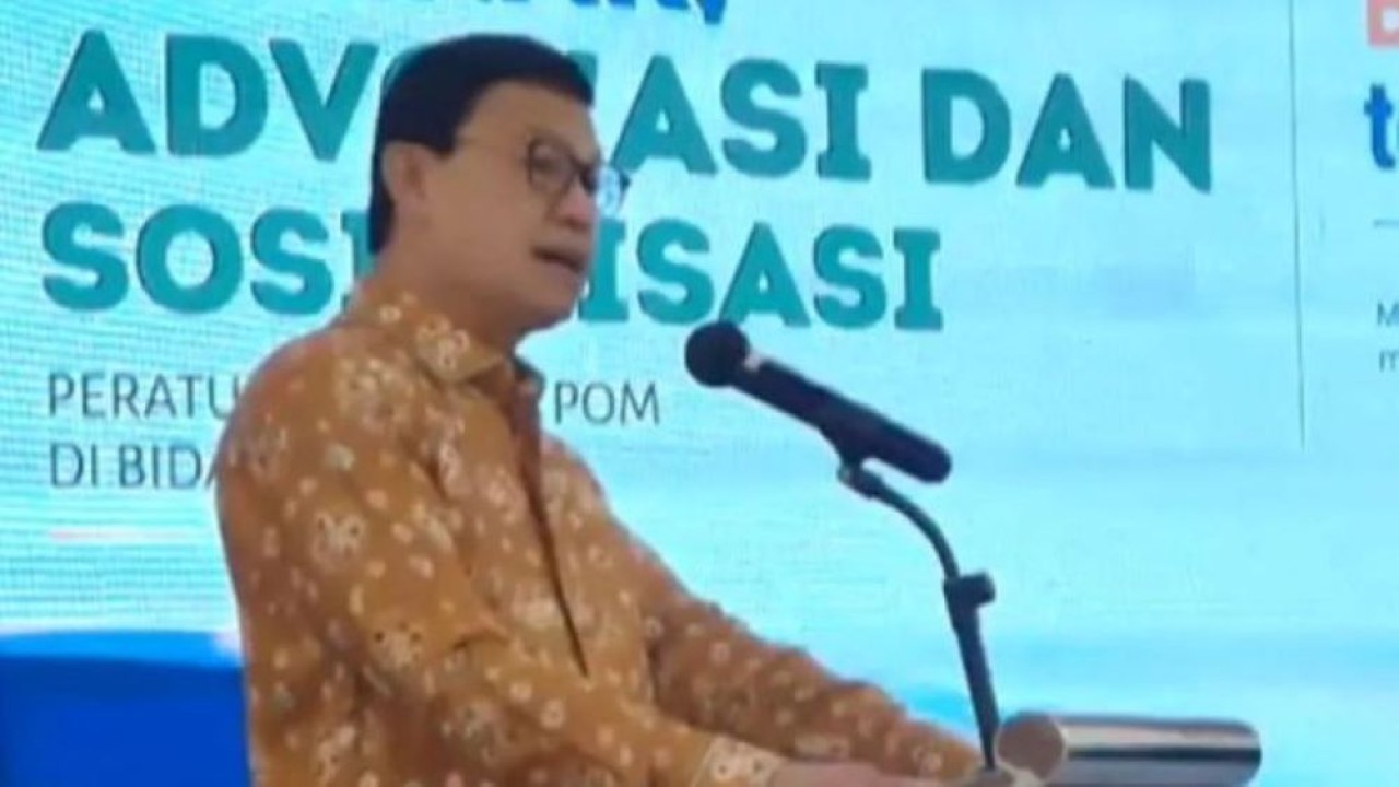 Kepala Badan Pengawas Obat dan Makanan (BPOM) Taruna Ikrar. (Antara)