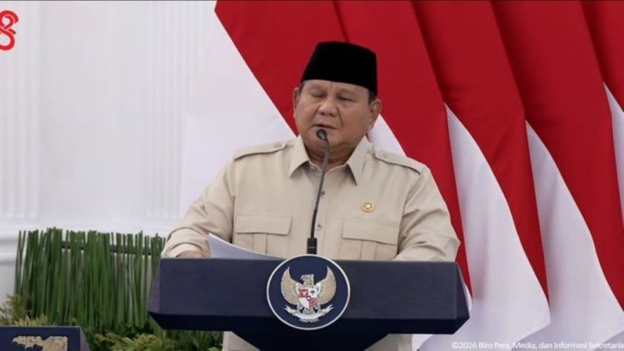 Presiden Prabowo Subianto saat groundbreaking Proyek Strategis Nasional (PSN) Liquefied Natural Gas (LNG) Abadi Masela di Kabupaten Kepulauan Tanimbar, Provinsi Maluku, Kamis, 16 Juli 2026. (Foto: Istimewa)