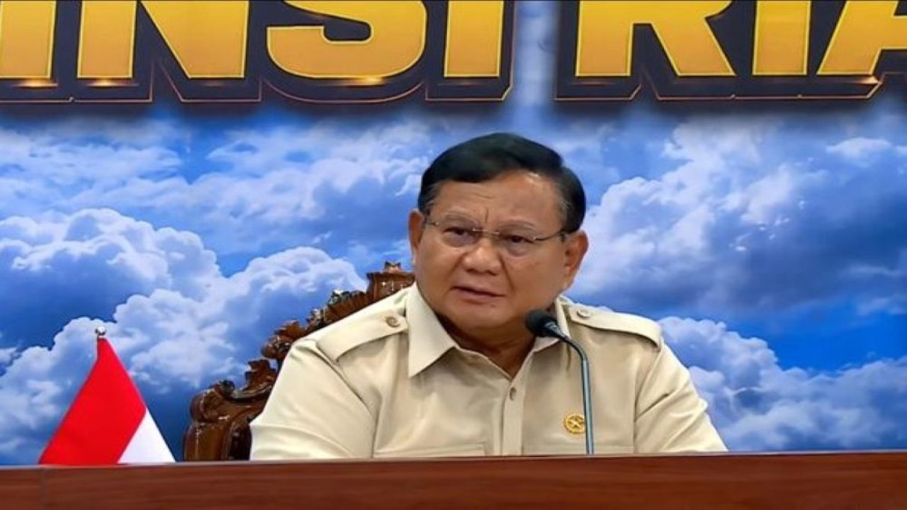 Presiden Prabowo Subianto memimpin rapat koordinasi penanganan karhutla di Pekanbaru, Riau, Senin, 24 Agustus 2026. (Foto: Istimewa)