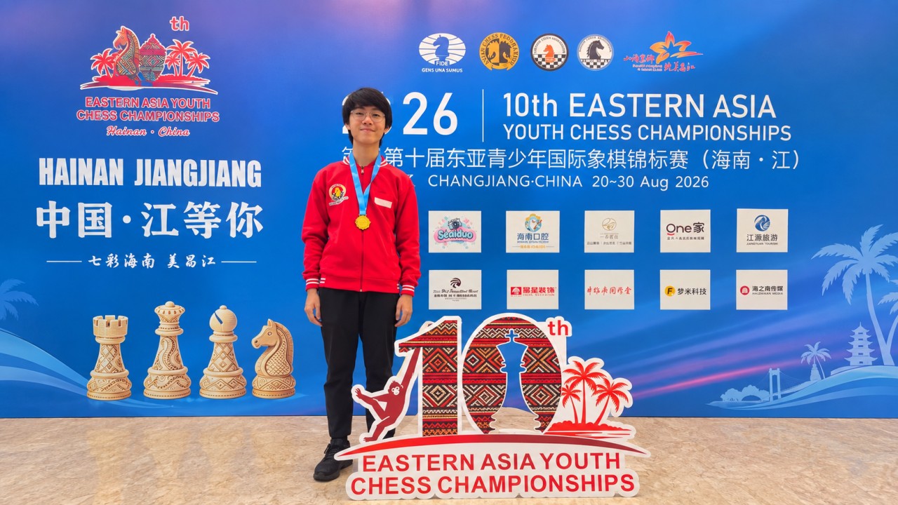 Ryu Manson Lieyanto raih perunggu catur kilat di Eastern Asia Youth Chess Championships 2026/ist